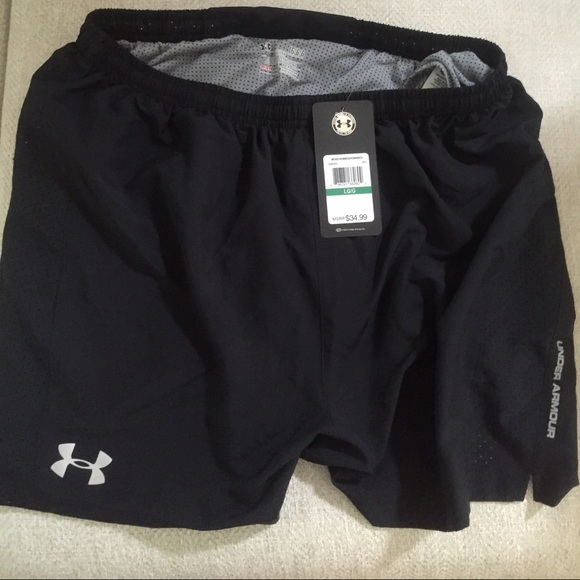 Men's, Under Armour heatgear running shorts. NWT
