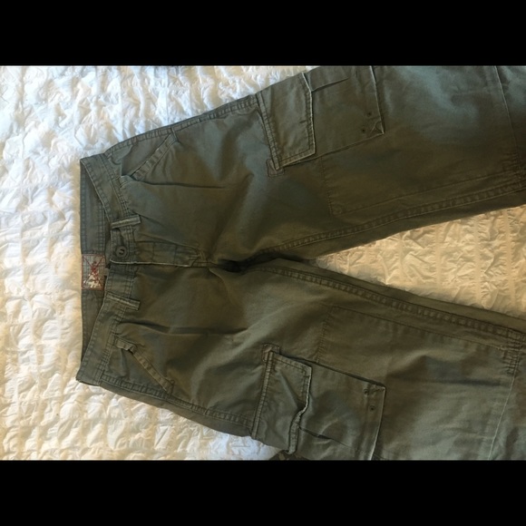Army green cargo pants - Picture 3 of 4