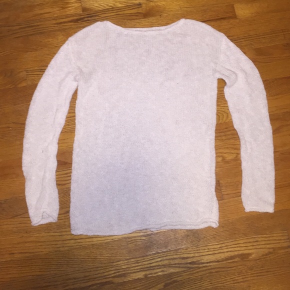 Oversized JCrew white knit sweater