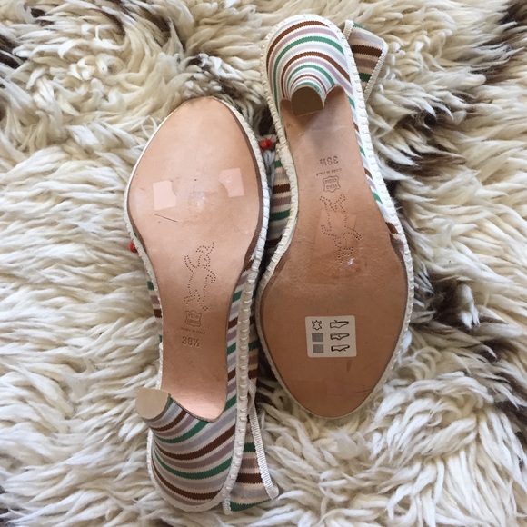 Marni canvas Slingback heels. Unworn. - Picture 3 of 4