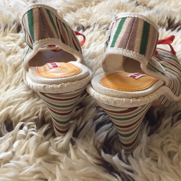 Marni canvas Slingback heels. Unworn. - Picture 4 of 4