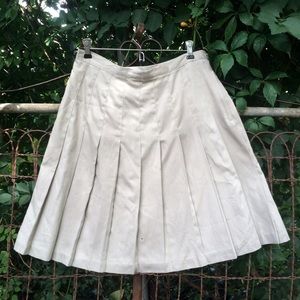 Khaki Pleaded Skirt