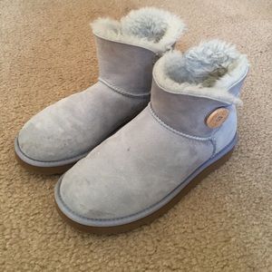 Light Blue Short UGG Boots