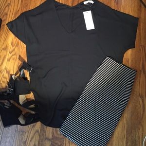NWT Black Lush blouse!