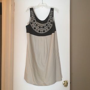 Khaki and black dress