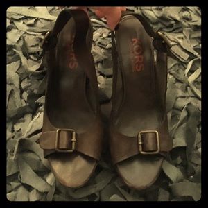 Kors by Michael Kors Wooden Brown Sandal