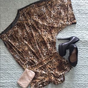 Sexy cheetah  print romper