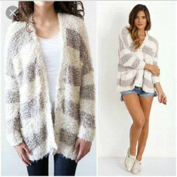 Free People will cardigan...light ran and cream