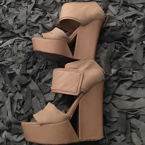L.A.M.B fabric wedge