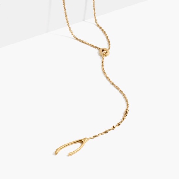 Madewell wishbone necklace