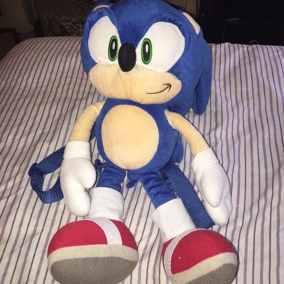 Sonic The Hedgehog Plush Backpack