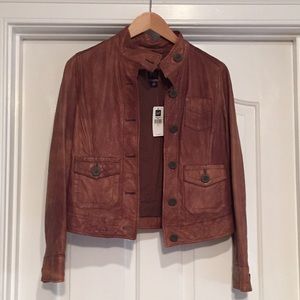 Cognac Leather Jacket
