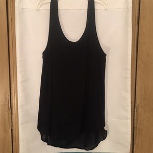 Juniors black summer top