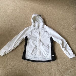 White Northface Raincoat