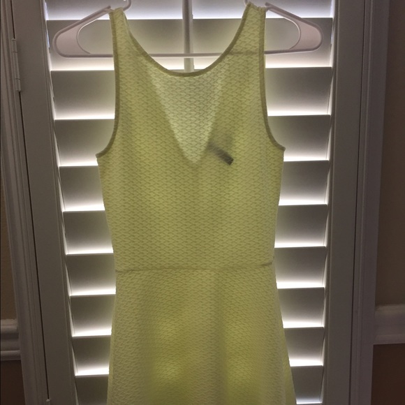 Yellow A line dress