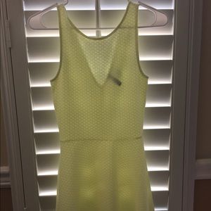 Yellow A line dress