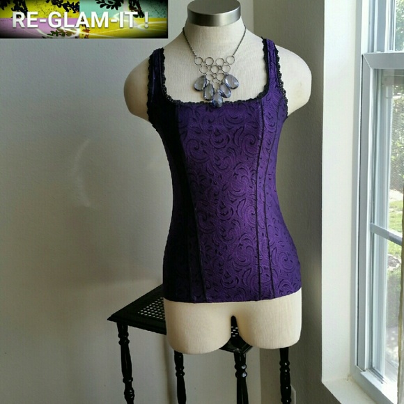 White House Black Market Tops - ..WHBM....GORGEOUS PURPLE TOP....