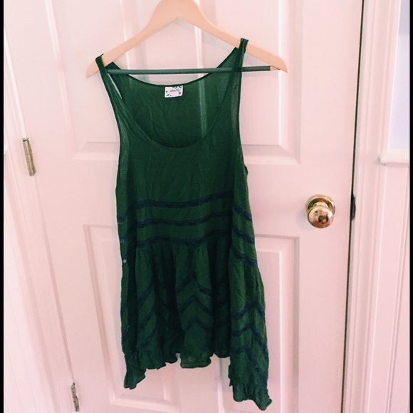 Free People Voile Lace Trapeze Slip Dress