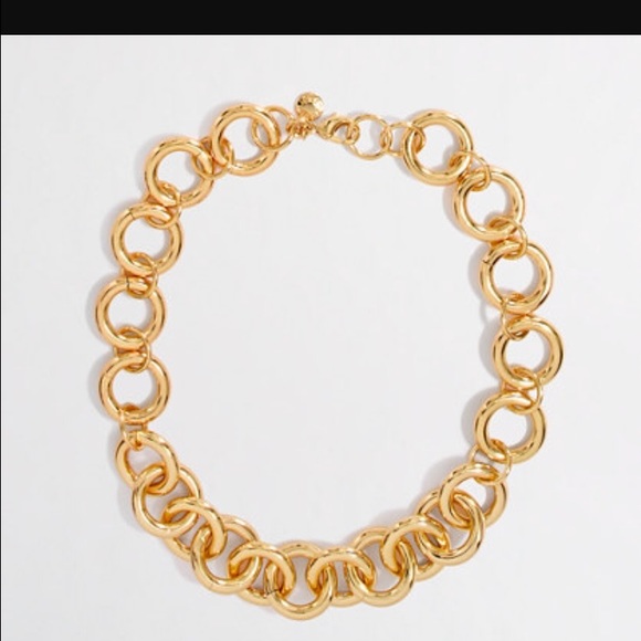 Jcrew gold tone link necklace