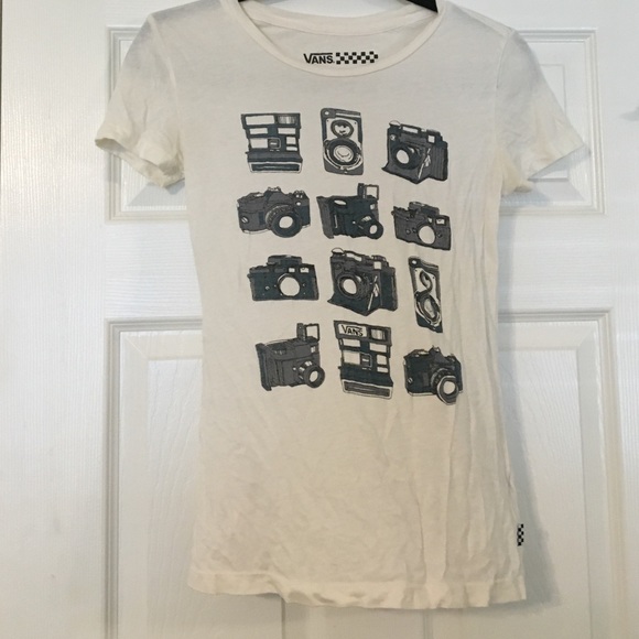 Vans T-shirt with cameras on it