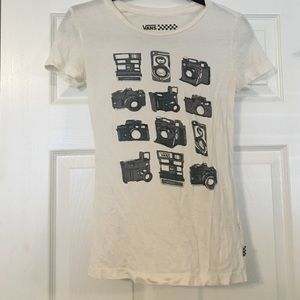 Vans T-shirt with cameras on it
