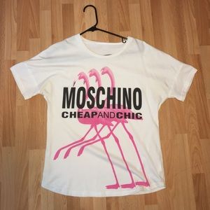 MOSCHINO T SHIRT CHEAP AND CHIC FLAMINGOS
