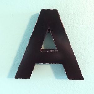 Letter A decoration.