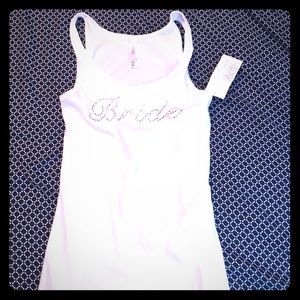 Bride tank top.
