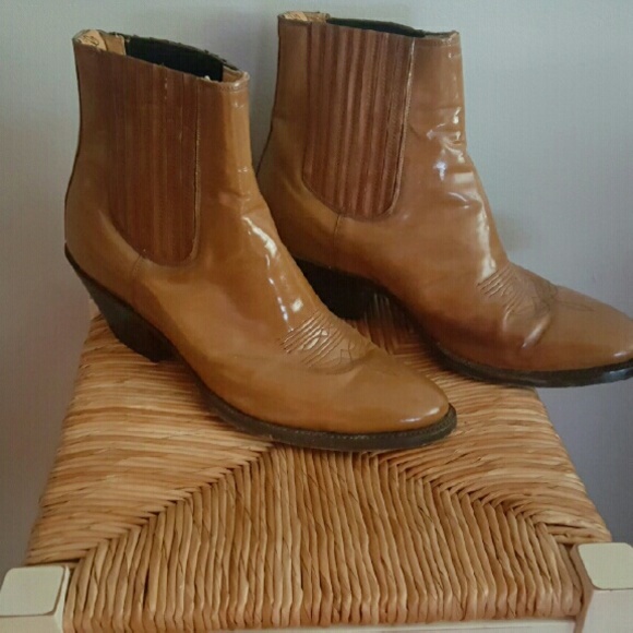 Men's Real Leather Ankle Boots - Picture 1 of 3