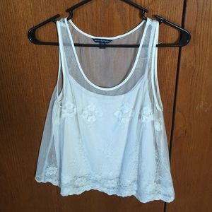 American Eagle cream tank