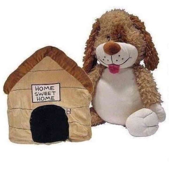 Pillow Plush Happy Nappers Dog and Dog house NWOT