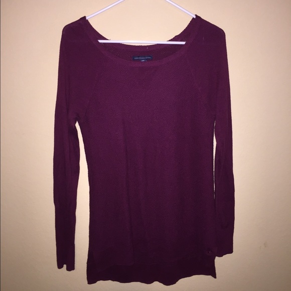 Maroon, light sweater
