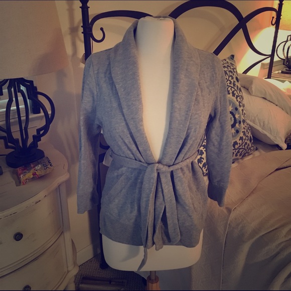 J. Crew Heather Grey Loungewear Sweatshirt Sz M