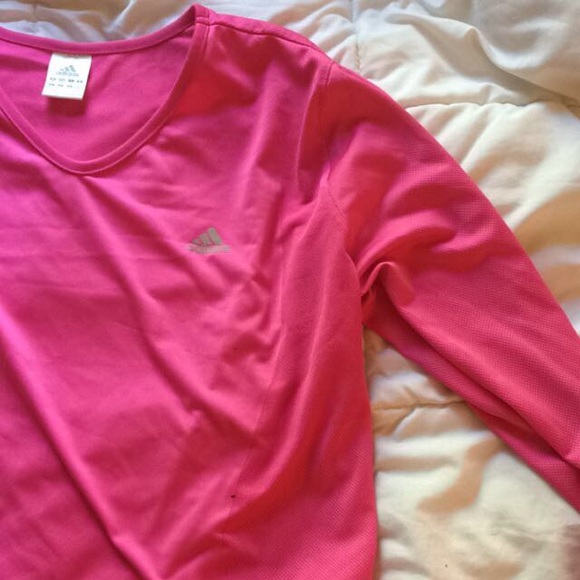 Pink Adidas long sleeve shirt - Picture 1 of 3