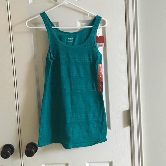 NWT Mossimo turquoise tank top -size M - Picture 1 of 4