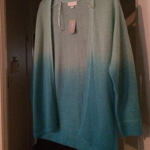 Forever 21 plus Size Blue Ombré Sweater