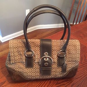 Coach handbag - dark brown
