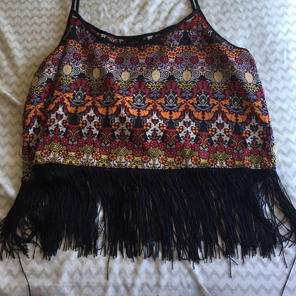 Tasseled crop top