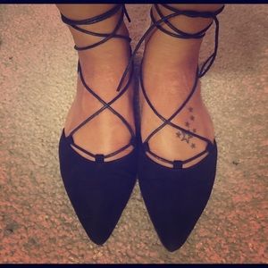 Lace-Up Flats