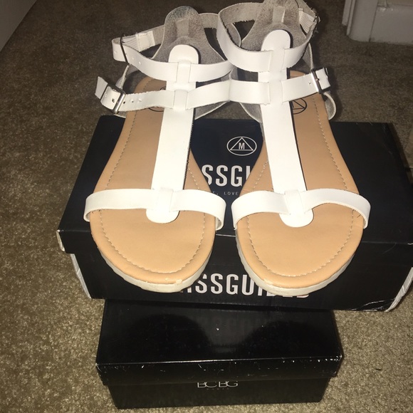 White Gladiator Sandals