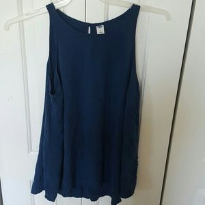 Navy tunic top