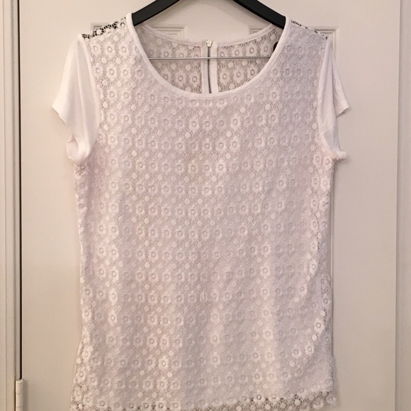 🐣🎀Nice lace white blouse