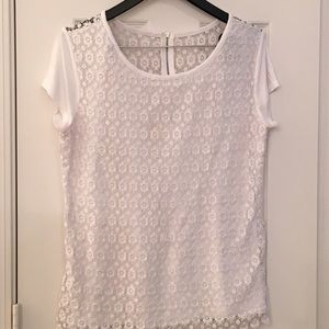 🐣🎀Nice lace white blouse