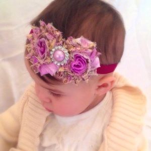 2PinkElephants Headband 12 Month- Toddler