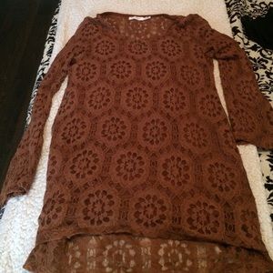 Brown Lace Dress