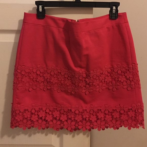 J. Crew coral skirt