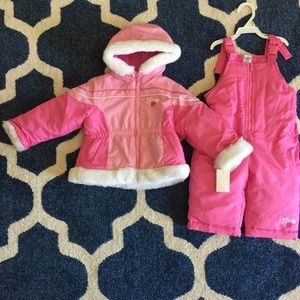 NEW💗snow hooded coat 🎀overalls💗too🎀so CUTE🎀