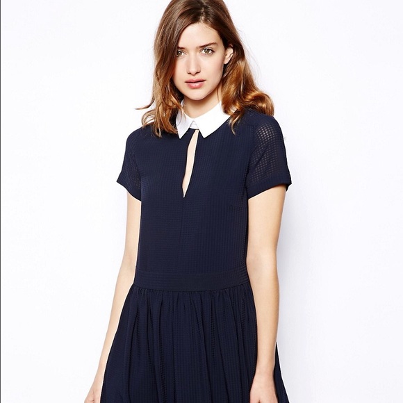 French Connection Navy Dress Sz 4