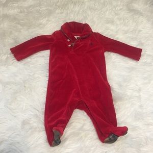 Ralph Lauren footed coverall!