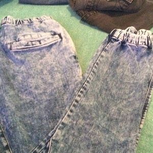 Bleached joggers size 32